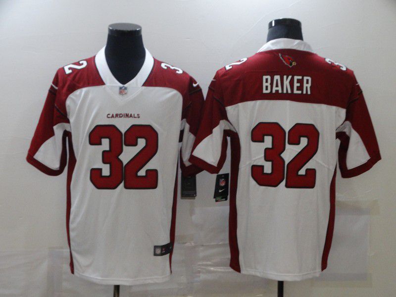Men Arizona Cardinals #32 Baker White Nike Limited Vapor Untouchable NFL Jerseys